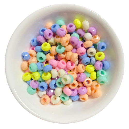 Multicolor Pastel Circle Beads