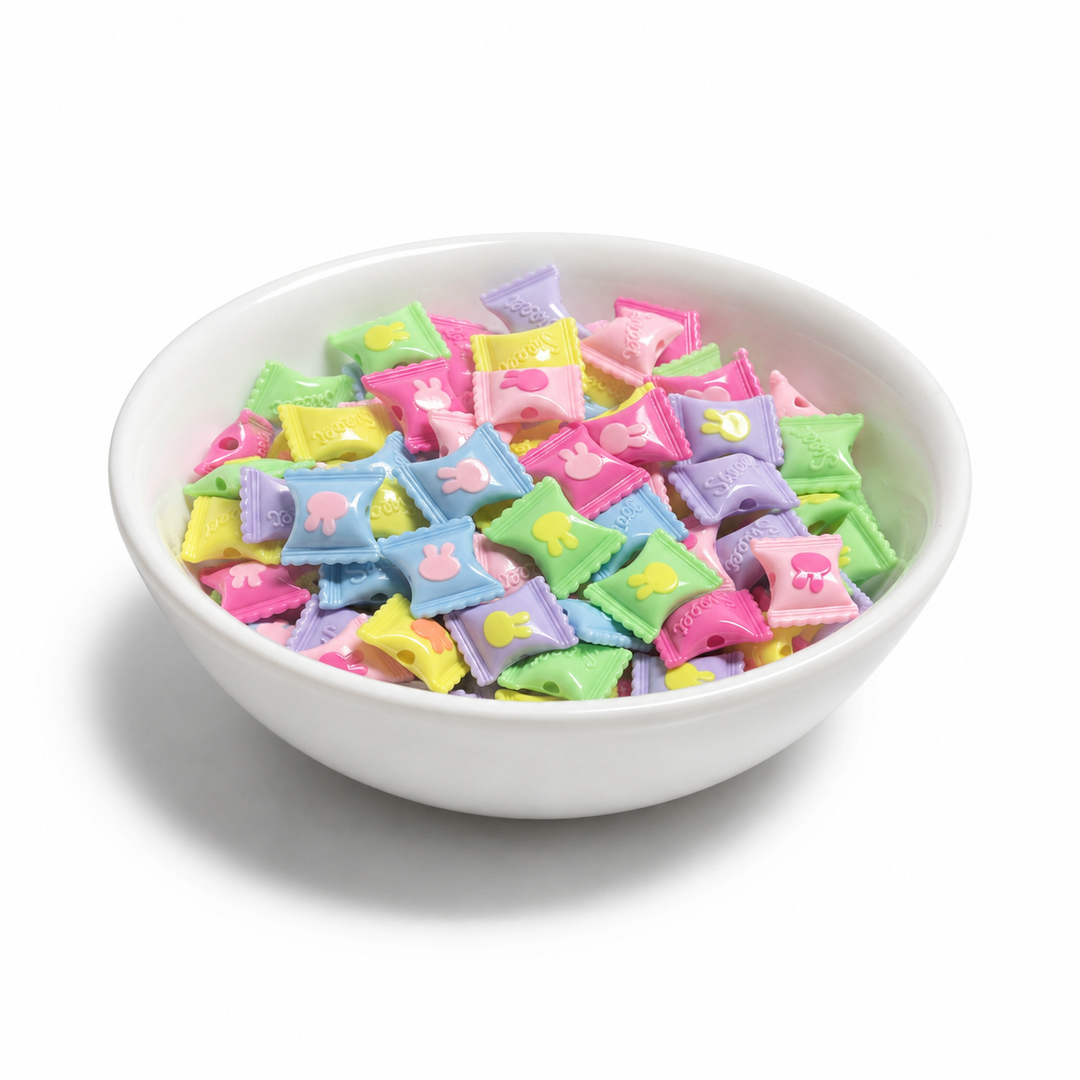 Multicolor Pastel Candy Beads