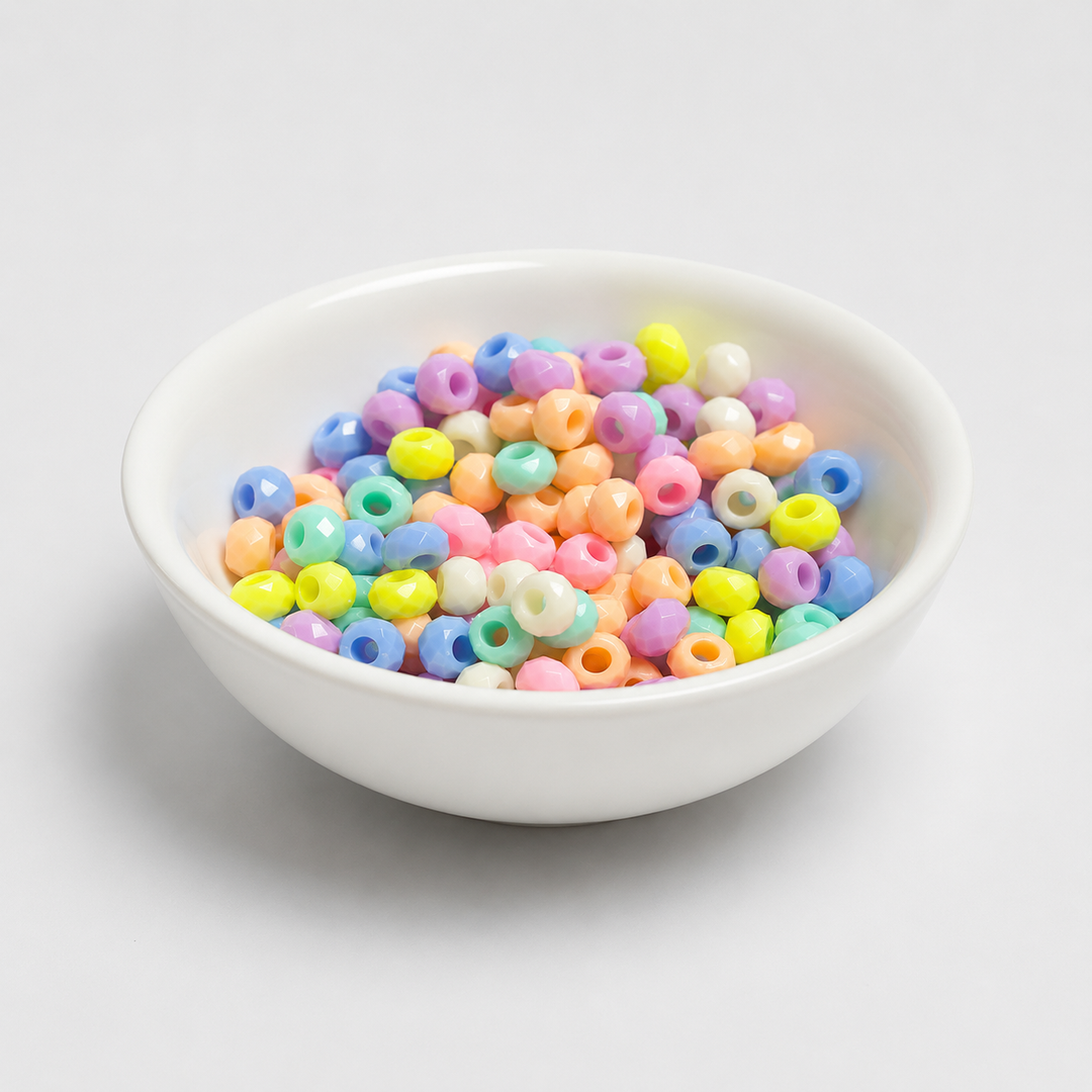 Multicolor Pastel Circle Beads