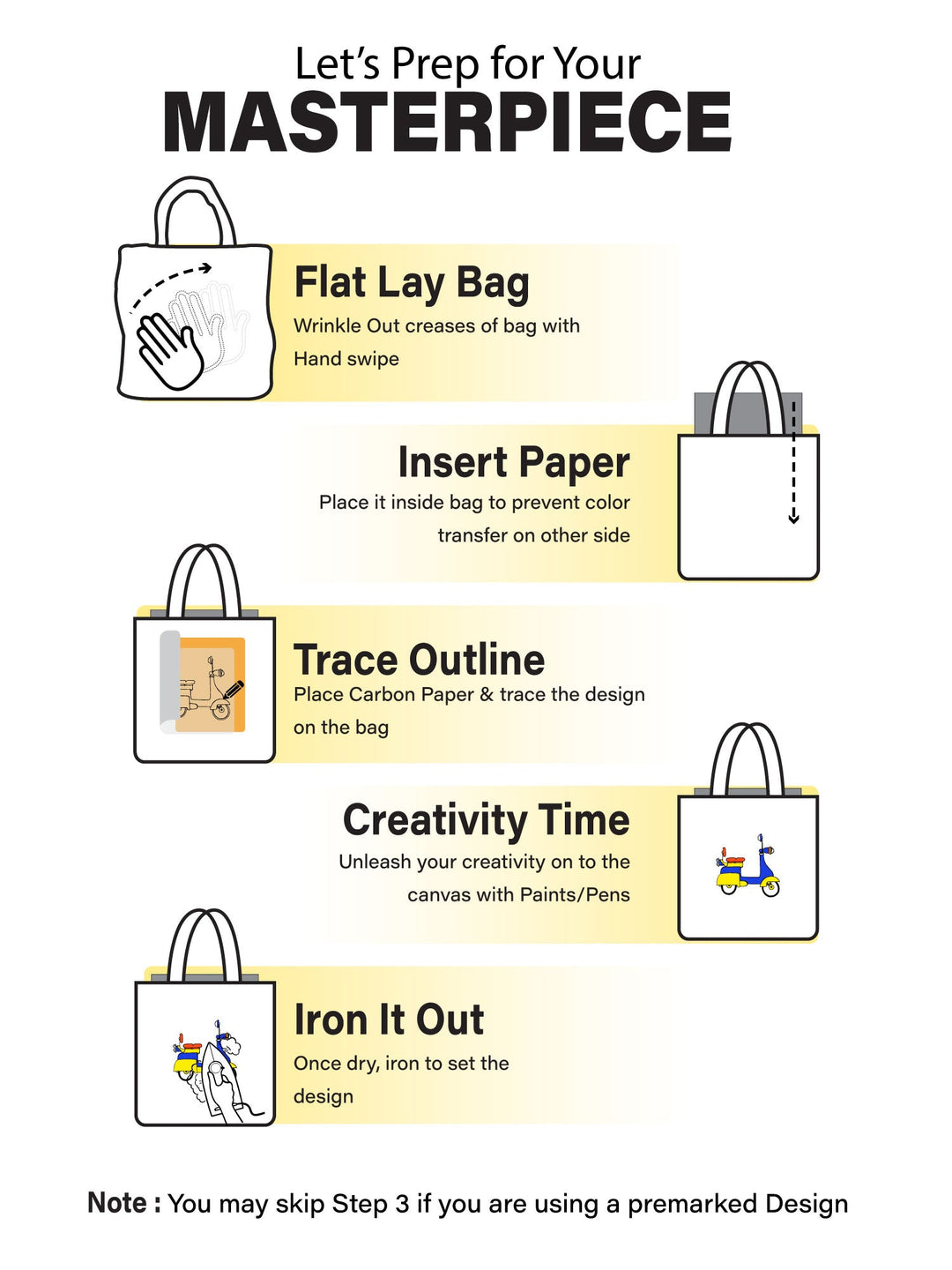 Tote Bag - DIY Peekaboo Bear kit