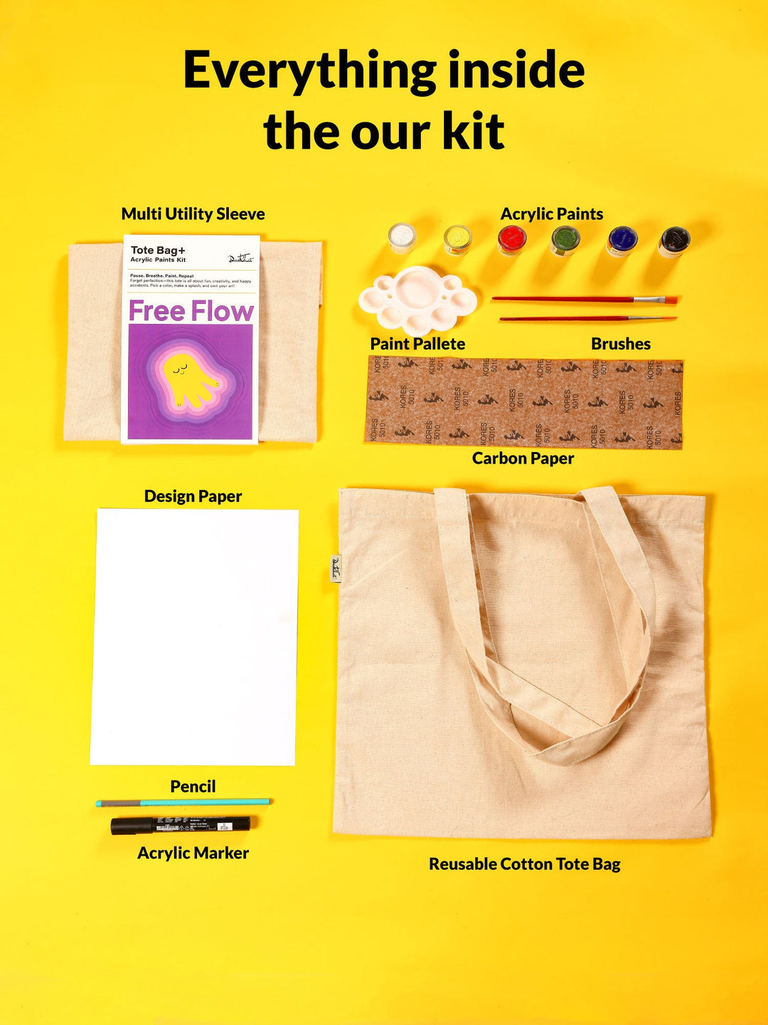Tote Bag - DIY Botanical doodle kit