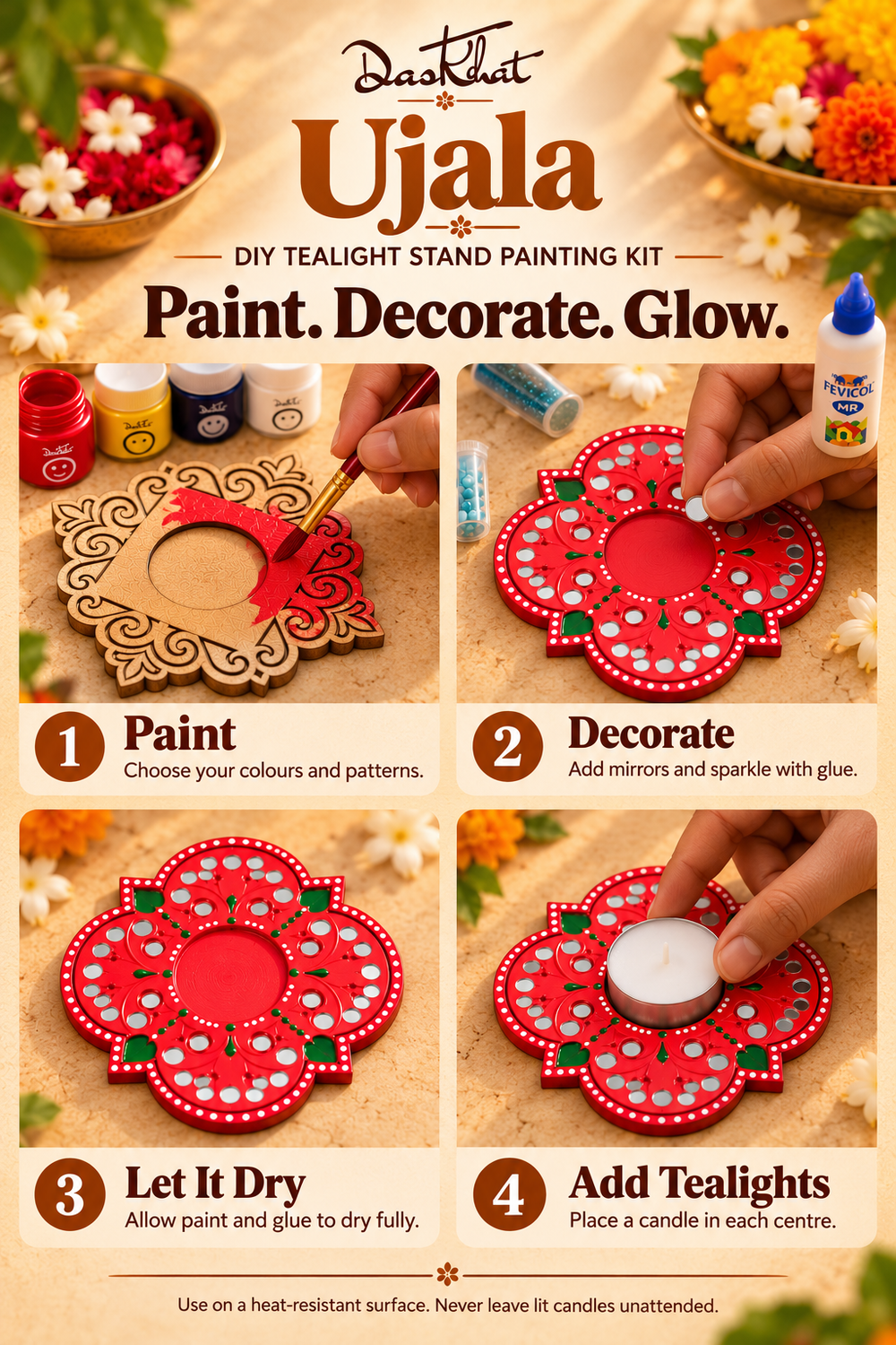 Ujala – DIY Tealight Stand Painting Kit
